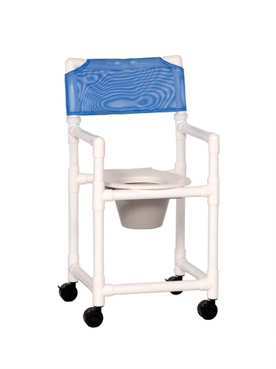 IPU Standard Line Shower Chair Commode, Blue, 1 Each (Commode / Shower Chairs) - Img 1