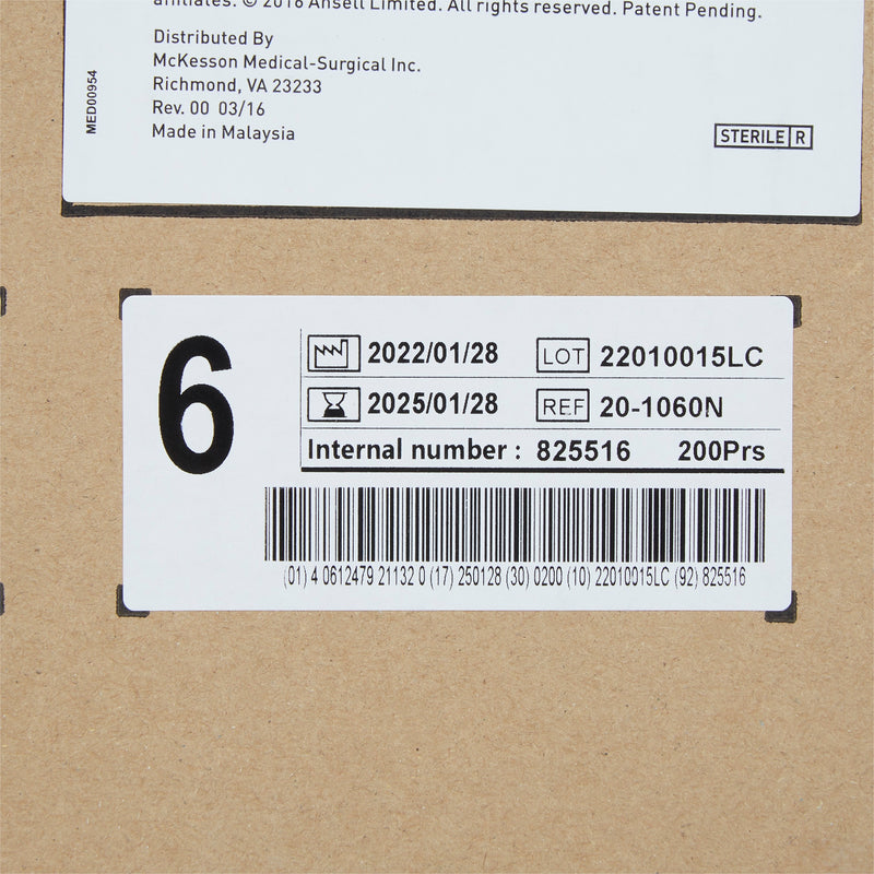 McKesson Perry® Performance Plus Surgical Glove, Size 6, Cream, 1 Box of 50 () - Img 6