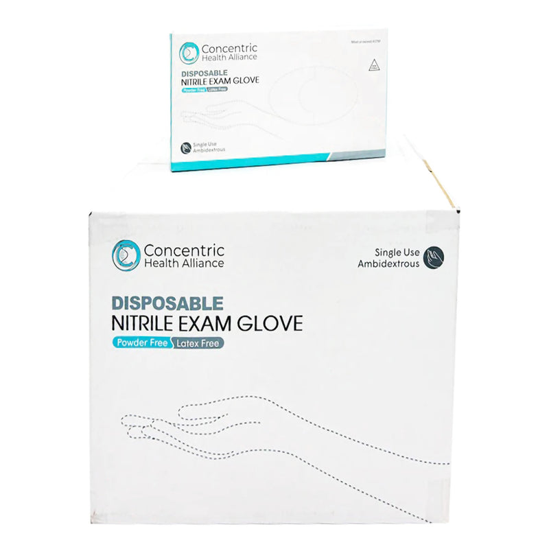 Huayuan Nitrile Exam Glove, Large, Blue, 1 Box () - Img 3