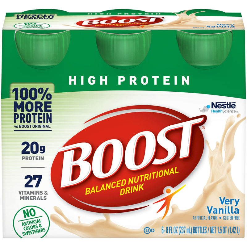 Boost® High Protein Vanilla Oral Supplement, 8 oz. Bottle, 1 Each (Nutritionals) - Img 1