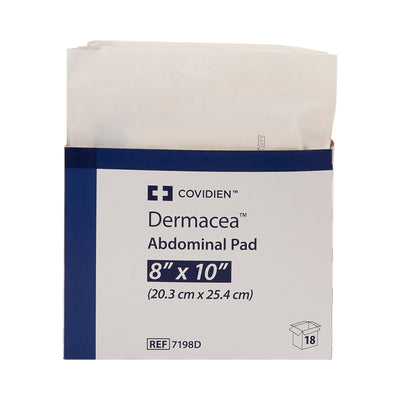 Dermacea™ Sterile Abdominal Pad, 8 x 10 Inch, 1 Tray of 18 (General Wound Care) - Img 2