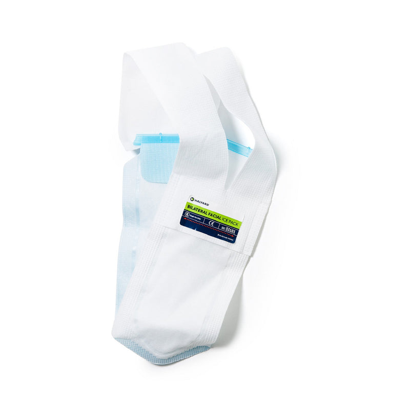 Halyard Bilateral Facial Ice Bag, 5 x 12 Inch, 1 Case of 24 (Treatments) - Img 3
