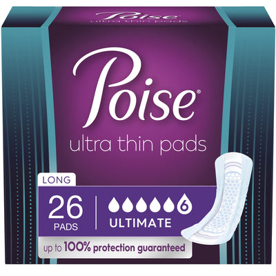Poise® Fresh Protection™ Ultra Thin Pads, Ultimate Long, 1 Case of 52 () - Img 2