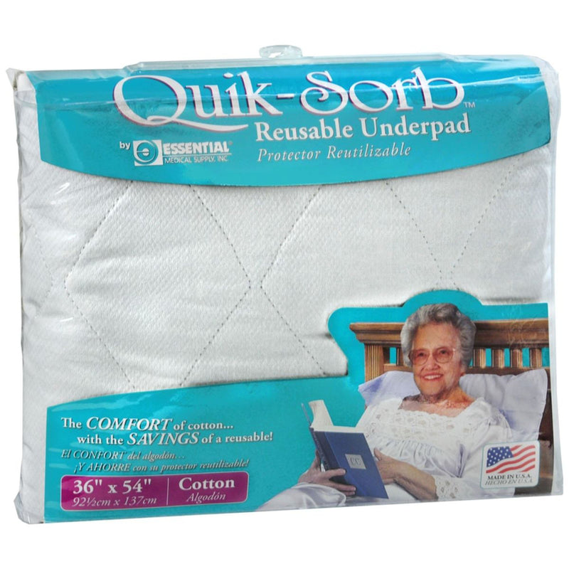 Quik-Sorb™ Reusable Underpad, 36 x 54 in., Blue, 1 Each (Underpads) - Img 1