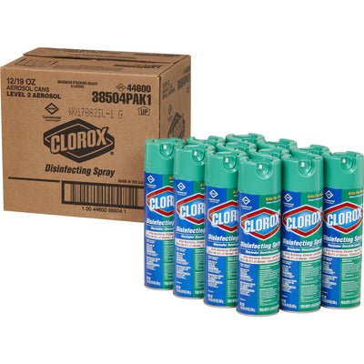 Clorox® Surface Disinfectant Spray, 19 oz Aerosol Can, 1 Case of 12 (Cleaners and Disinfectants) - Img 4