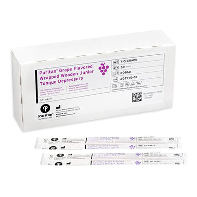 Puritan® Grape Flavored Tongue Depressor, 1 Box of 50 (Tongue Depressors) - Img 1