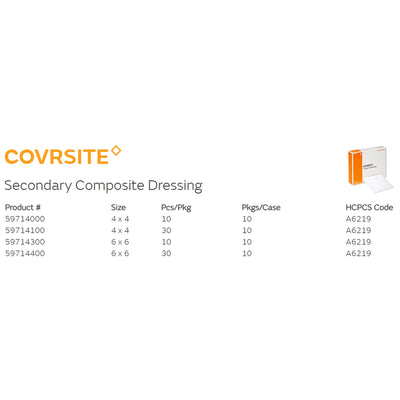 Covrsite Composite Dressing, 4 x 4 Inch, 1 Case of 300 () - Img 3