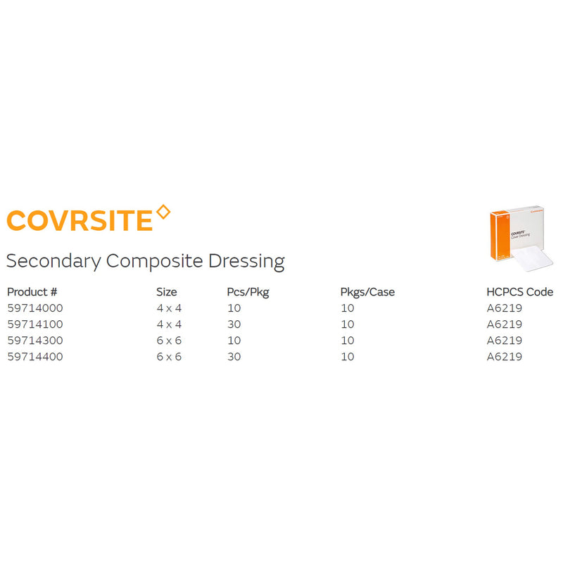 Covrsite Composite Dressing, 4 x 4 Inch, 1 Each () - Img 3