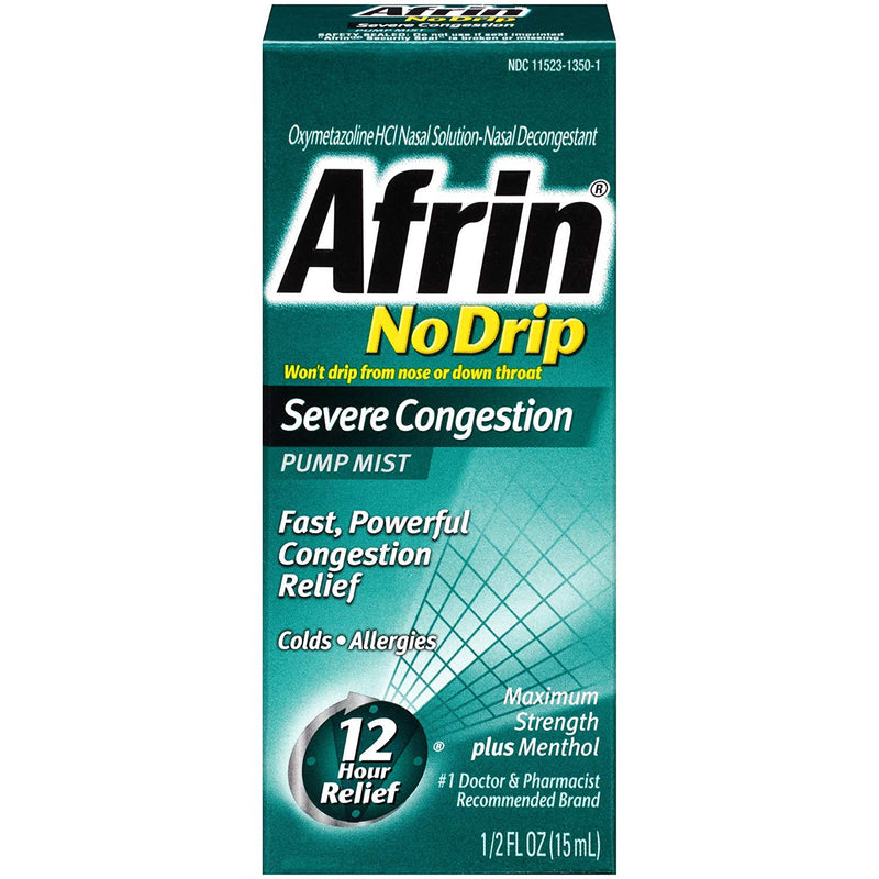 AFRIN NASAL, SPR NO DRIP SEVERE CONG 15ML 0.5OZ (Over the Counter) - Img 1