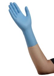 Esteem™ XP Extended Cuff Length Exam Glove, Large, Blue, 1 Case of 1000 () - Img 1