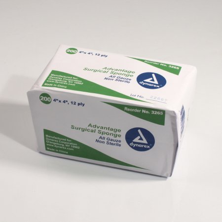 Advantage NonSterile Gauze Sponge, 4 x 4 Inch, 1 Case of 10 (General Wound Care) - Img 1