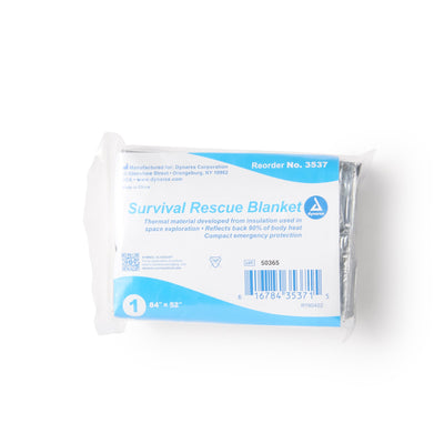 dynarex® Mylar Rescue Blanket, 52 x 84 Inch, 1 Case of 120 (Blankets) - Img 2