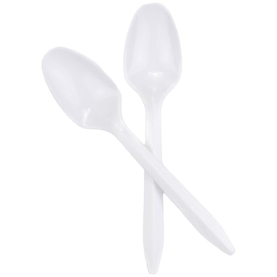 McKesson White Polypropylene Spoon, 5½ Inch Long, 1 Case of 1000 (Eating Utensils) - Img 2