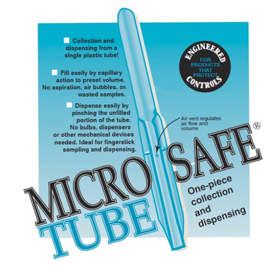 Microsafe™ Capillary Blood Collection Tube, 15 µL, 1 Case of 1250 (Laboratory Glassware and Plasticware) - Img 4