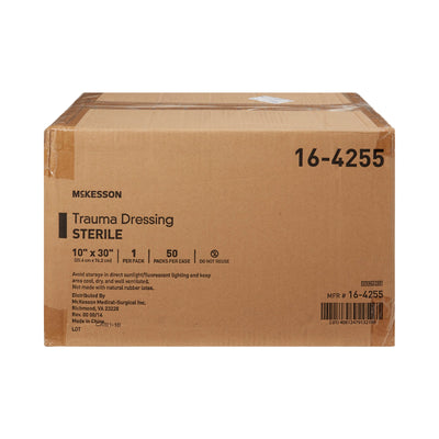 McKesson Sterile Trauma Dressing, 10 x 30 Inch, 1 Case of 50 (General Wound Care) - Img 4