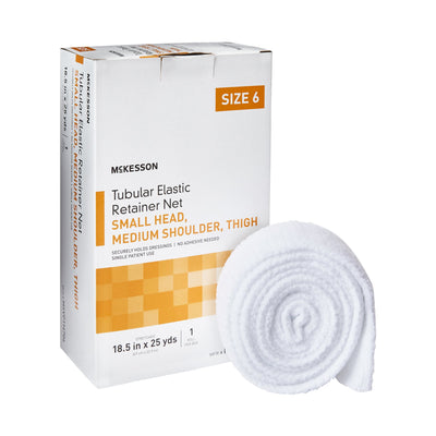McKesson Tubular Bandage, Small Head, Medium Shoulder, Thigh, 18-1/2 inch X 25 yards, Size 6, 1 Box (General Wound Care) - Img 1