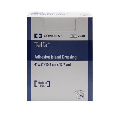 Telfa™ White Adhesive Dressing, 4 x 5 Inch, 1 Case of 200 (General Wound Care) - Img 2