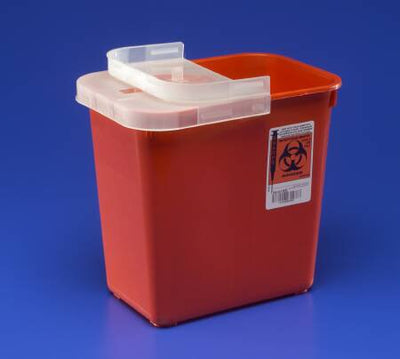 SharpSafety™ Multi-purpose Sharps Container, 2 Gallon, 10 x 10½ x 7¼ Inch, 1 Each () - Img 1