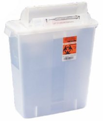 SharpStar™ In-Room™ Multi-purpose Sharps Container, 3 Gallon, 16½ x 13¾ x 6 Inch, 1 Case of 10 () - Img 1