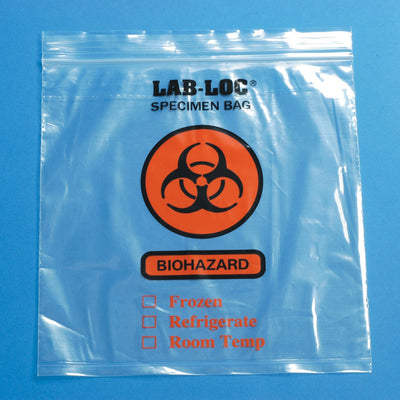 LAB-LOC® Specimen Transport Bag with Document Pouch, 8 x 10 Inch, 1 Pack of 100 (Specimen Collection) - Img 1