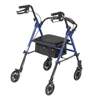 drive™ 4 Wheel Rollator, Blue, 1 Each (Mobility) - Img 2