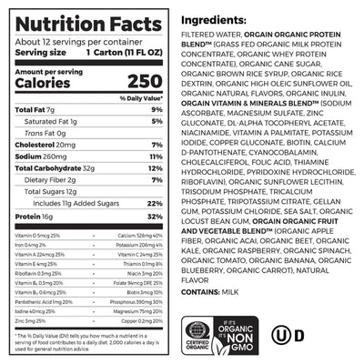 Orgain® Organic Nutritional Shake Iced Café Mocha Oral Supplement, 11 oz. Carton, 1 Case of 12 (Nutritionals) - Img 2