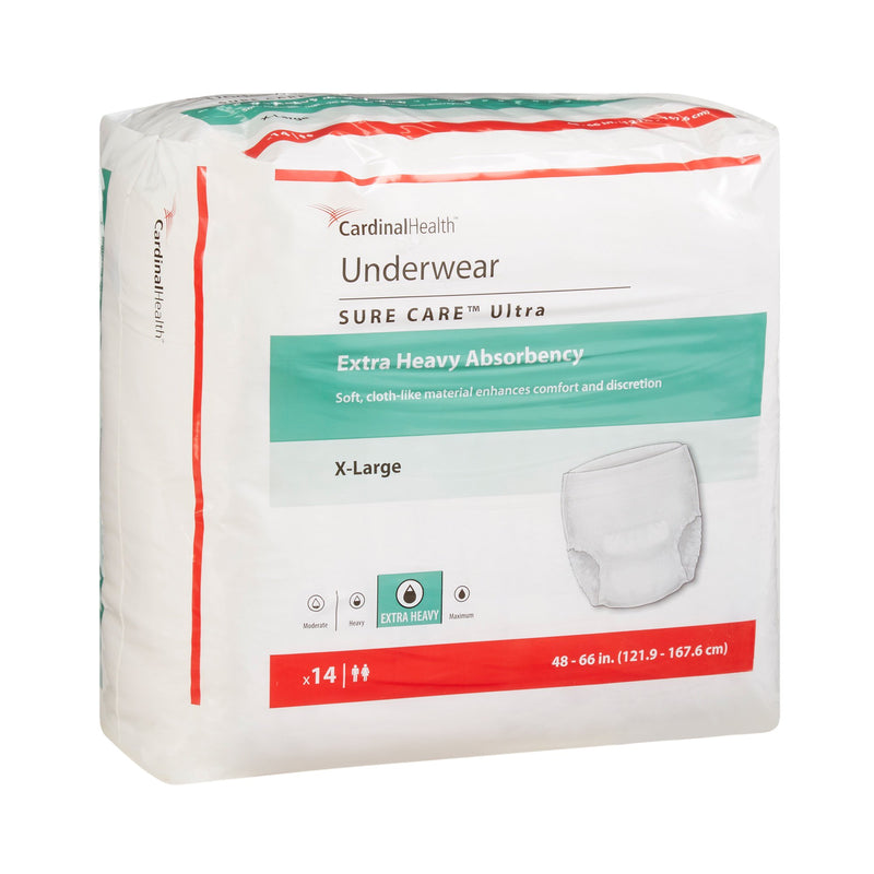 Sure Care™ Ultra Extra Heavy Absorbent Underwear, Extra Large, 1 Case of 56 () - Img 3