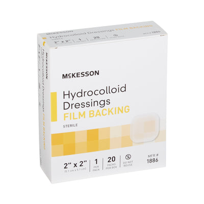 McKesson Hydrocolloid Dressing, 2 x 2 Inch, 1 Box of 20 (Advanced Wound Care) - Img 3
