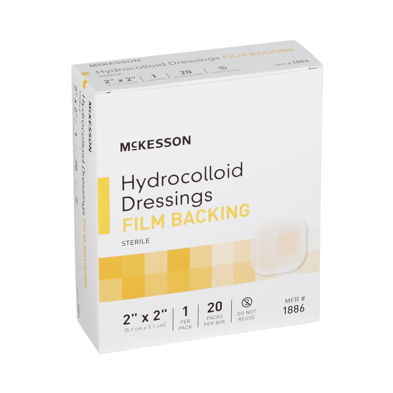 McKesson Hydrocolloid Dressing, 2 x 2 Inch, 1 Box of 20 (Advanced Wound Care) - Img 3