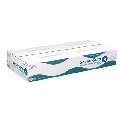 dynarex® Secure Strip™ Adhesive Wound Closure Strip, ½ by 4 Inches, 1 Box of 50 (Skin Closure Strips) - Img 1