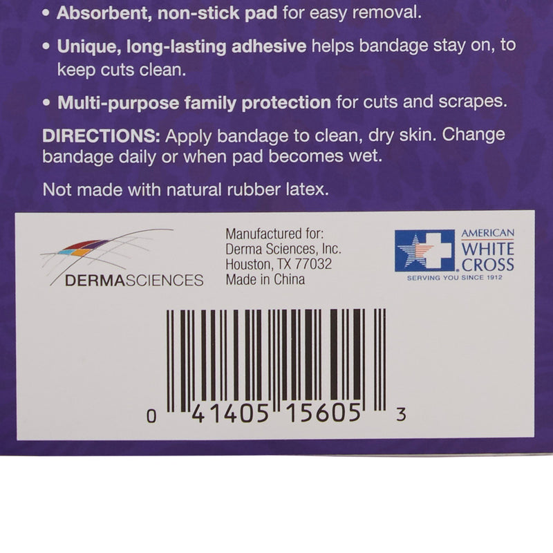 American® White Cross Stat Strip® Designer Safari Adhesive Strip, ¾ x 3 Inch, 1 Case of 1200 (General Wound Care) - Img 3