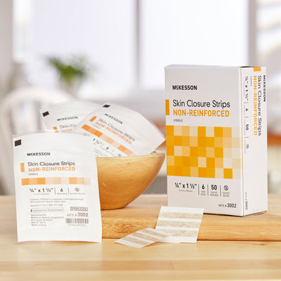 McKesson Non-Reinforced Skin Closure Strip, 1/4 x 1-1/2 in., 1 Box of 50 (Skin Closure Strips) - Img 8