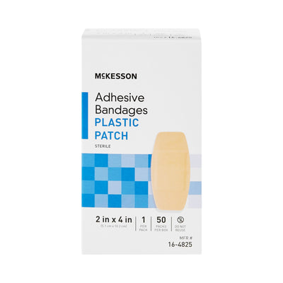 McKesson Tan Adhesive Strip, 2 x 4 Inch, 1 Box (General Wound Care) - Img 2