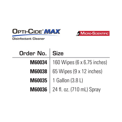 Opti-Cide® Max Surface Disinfectant Cleaner Wipes, 1 Case of 12 (Cleaners and Disinfectants) - Img 10