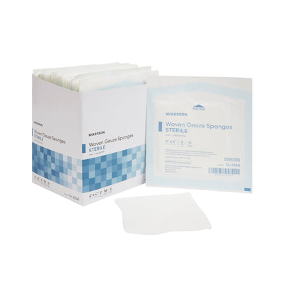 McKesson Sterile Gauze Sponge, 4 x 4 Inch, 1 Case of 600