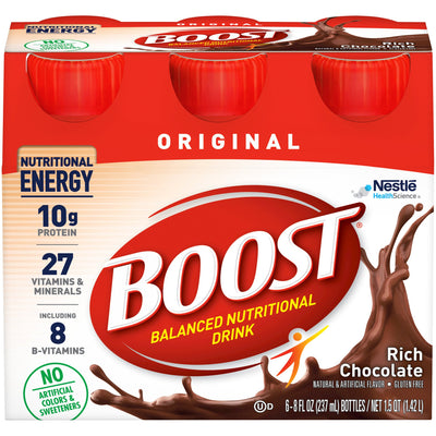 Boost® Original Chocolate Oral Supplement, 8 oz. Bottle, 1 Case of 24 (Nutritionals) - Img 1