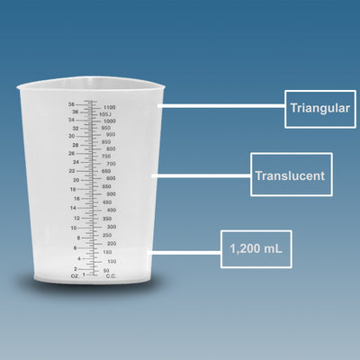 Plasti-Grad® Graduated Beaker, 1,200 mL, 1 Each (Laboratory Glassware and Plasticware) - Img 2