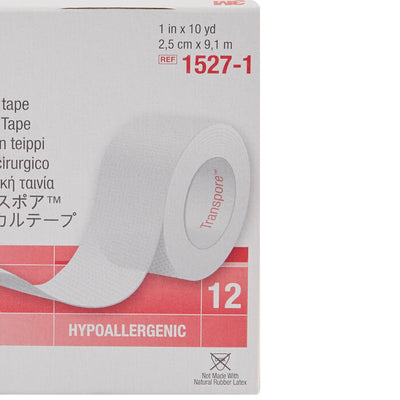 3M™ Transpore™ Plastic Medical Tape, 1 Inch x 10 Yard, Transparent, 1 Roll (General Wound Care) - Img 7