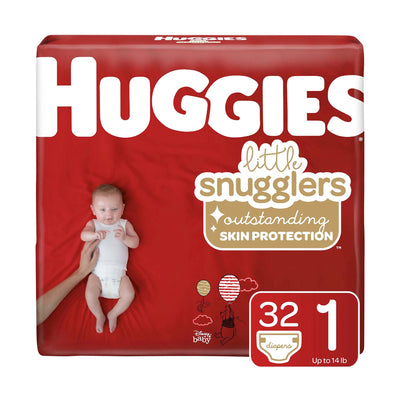 Huggies® Little Snugglers Diaper, Size 1, 1 Case of 128 () - Img 1