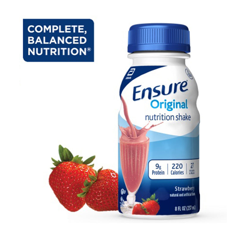 Ensure® Original Therapeutic Nutrition Shake Strawberry Oral Supplement, 8 oz. Bottle, 1 Each (Nutritionals) - Img 5