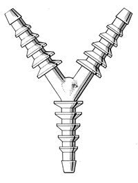 Busse Hospital Disposables Tubing Connector, 1 Case of 120 (Respiratory Accessories) - Img 1