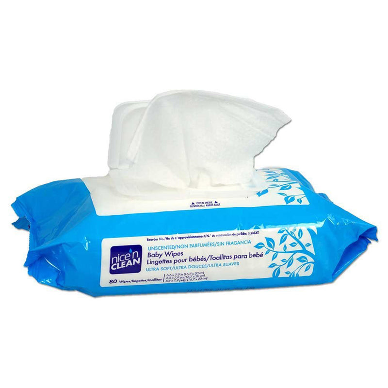 Nice’n Clean® Unscented Baby Wipes, Soft Pack, 1 Case of 960 (Skin Care) - Img 2