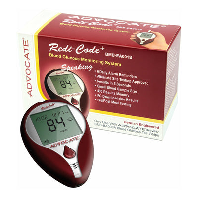 Advocate® Redi-Code® Plus Non-Speaking Gluscose Meter Kit, 1 Each (Diabetes Monitoring) - Img 1