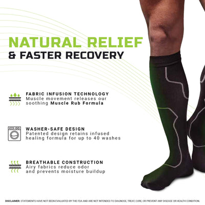 Green Drop Compression Socks - Medical-Grade Infused Support, L/XL, 1 Each (Compression Garments) - Img 8