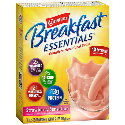 Carnation Breakfast Essentials® Strawberry Oral Supplement, 1.26 oz. Packet, 1 Each (Nutritionals) - Img 5