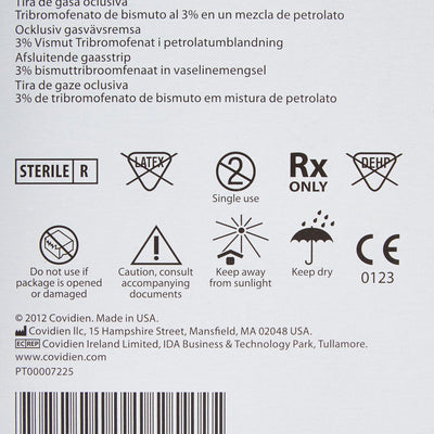 Xeroform™ Occlusive Xeroform Petrolatum Impregnated Dressing, 1 x 8 inch, 1 Box of 50 (Advanced Wound Care) - Img 4