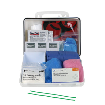 SPILL KIT, CLEANUP W/PERSON PROTECT/BBP/CPR SHIELD (10/CS) (Fluid Management) - Img 2