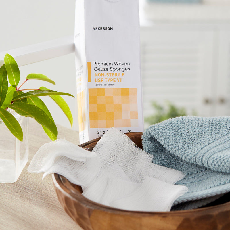 McKesson NonSterile USP Type VII Gauze Sponge, 3 x 3 Inch, 1 Case of 4000 (General Wound Care) - Img 6