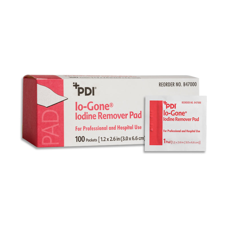 Io-Gone Iodine Removal Wipe, 1 Box of 100 (Skin Care) - Img 1