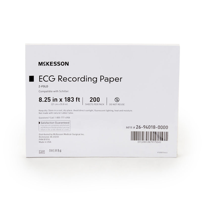 McKesson ECG Recording Paper, 1 Case of 1000 (Diagnostic Recording Paper and Film) - Img 2